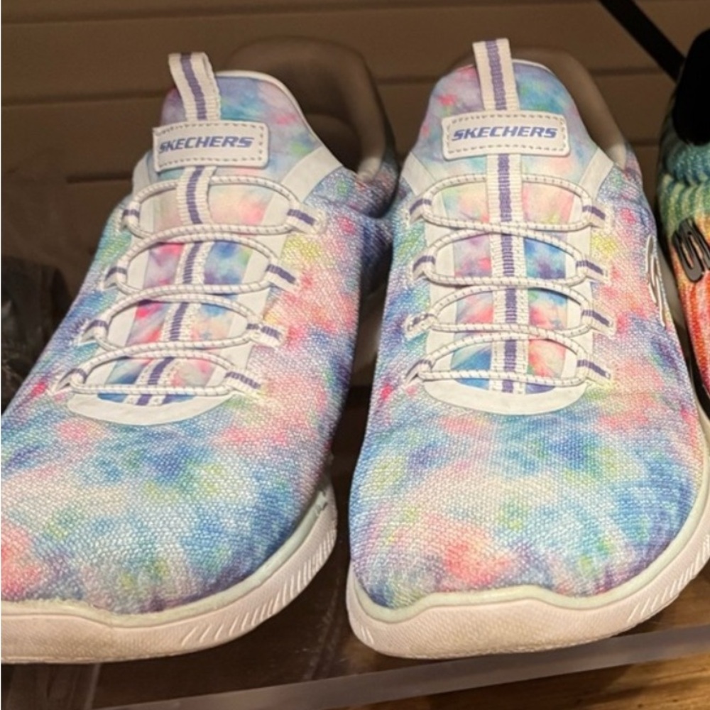 **Clearance Discounted** Skechers Pastel Tie-Dye Sneakers